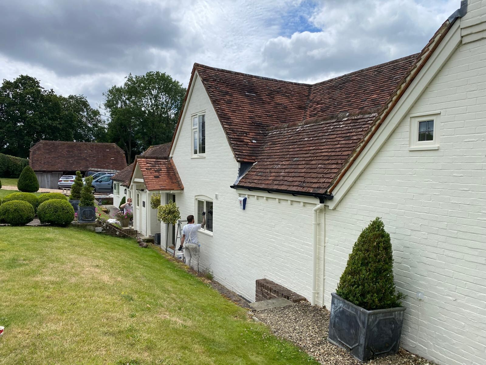 Cream Brick Cottage Exterior Repaint - Exterior — Masonry & Joinery in Oxfordshire