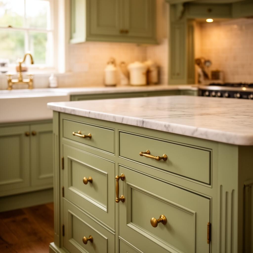 Hand Painted Kitchen - Kitchen Cabinet Painting by Brierty Decoration